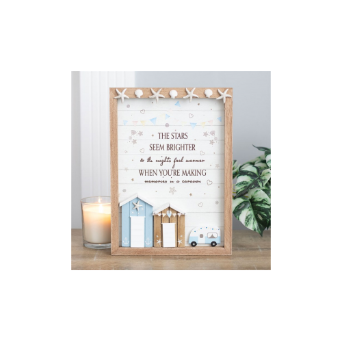 The Stars Seem Brighter 3D Shell Caravan Plaque